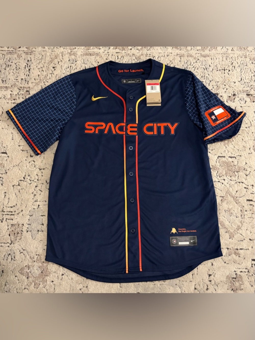 Nike Authentic Houston Astros Jeremy Peña #3 MLB City Connect Jersey Men’s Sz: L